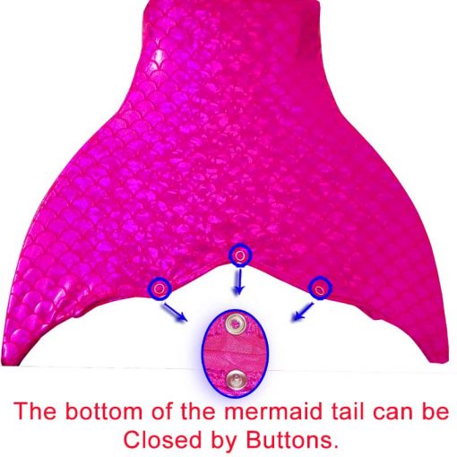 Newest Girls Mermaid Tail Swimmable Swimsuit Little Kids Mermaid Tails Costume Cosplay Clothing for Children for Swimming 5
