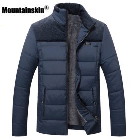 Mountainskin Thick Winter Coats Men's Jackets 4XL Fleece Casual Parkas Men Outerwear Solid Male Jackets Brand Clothing SA348 1