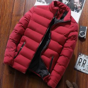 Mountainskin New Mens Winter Thick Coats Men Warm Solid Color Parkas Stand-collar Down Jackets Male Light Warm Outwear SA997 5