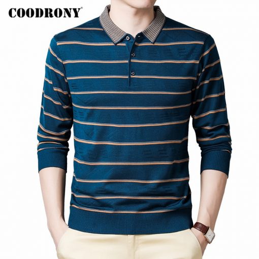 COODRONY Brand Sweater Men Fashion Striped Casual Pull Homme Autumn Winter Soft Warm Knitwear Cotton Pullover Men Clothes C1126 1