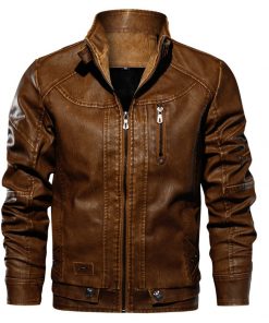 Mountainskin New Men PU Jacket Leather Coats Motorcycle Jackets Slim Fit Windbreaker Fashion Male Outerwear Brand Clothing SA672 8