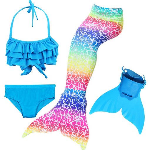 Beautiful Girls Kids Children Mermaid Tails for Swimming Costume Swimmable Bikini Bathing Swimsuit Little Mermaid Tail Cosplay 5
