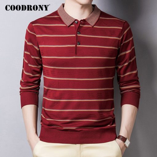 COODRONY Brand Sweater Men Fashion Striped Casual Pull Homme Autumn Winter Soft Warm Knitwear Cotton Pullover Men Clothes C1126 3