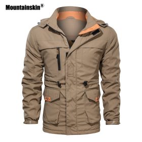 Mountainskin New Men's Thick Jacket Winter Autumn Fashion Hooded Tooling Coat Outdoor Jacket Male Brand Clothing EU Size SA774 1