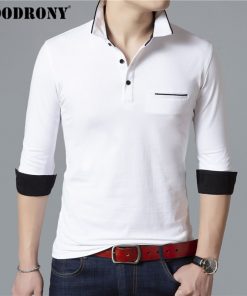 COODRONY Long Sleeve T Shirt Men Brand Business Casual Tshirt Men Turn-down Collar T-Shirt Men Soft Cotton Tee Shirt Homme 95005 7