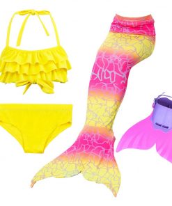 Beautiful Girls Kids Children Mermaid Tails for Swimming Costume Swimmable Bikini Bathing Swimsuit Little Mermaid Tail Cosplay 14