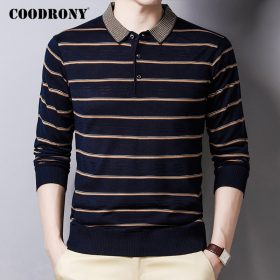 COODRONY Brand Sweater Men Fashion Striped Casual Pull Homme Autumn Winter Soft Warm Knitwear Cotton Pullover Men Clothes C1126 2