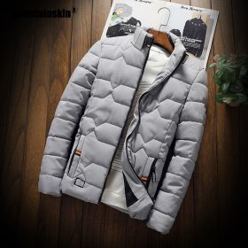 Mountainskin Winter Men Jacket 2020 Men's New Casual Thicken Warm Cotton Jacket Slim Clothes Youth Soild Jacket Men's Wear SA743 3