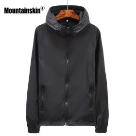 Mountainskin Men's Women's Summer Quick Dry Skin Jackets Casual Anti-UV Windbreaker Hooded Coats Mens Brand Clothing SA454 1