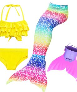 Beautiful Girls Kids Children Mermaid Tails for Swimming Costume Swimmable Bikini Bathing Swimsuit Little Mermaid Tail Cosplay 9