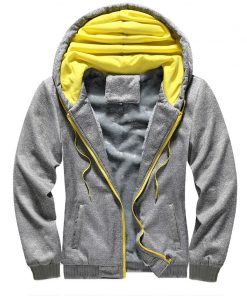 BOLUBAO Brand Men Trendy Hoodies Sweatshirts Winter New Men's Thick Warm Hooded Sweatshirts Zipper Casual Hoodies Tops Male 2