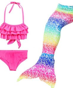 Beautiful Girls Kids Children Mermaid Tails for Swimming Costume Swimmable Bikini Bathing Swimsuit Little Mermaid Tail Cosplay 10