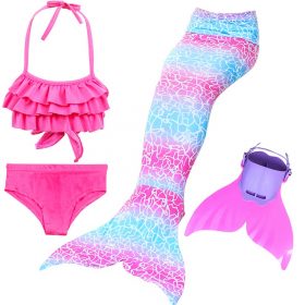 Beautiful Girls Kids Children Mermaid Tails for Swimming Costume Swimmable Bikini Bathing Swimsuit Little Mermaid Tail Cosplay 2