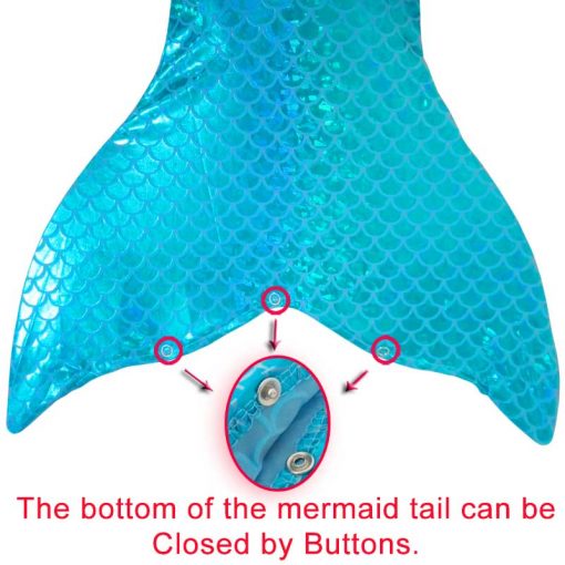 Kids Children Mermaid Tails for Swimming Swimsuit Cosplay Clothing Girls Mermaid Tail Costume Swimmable for Children Kids 5