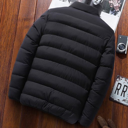 Mountainskin New Mens Winter Thick Coats Men Warm Solid Color Parkas Stand-collar Down Jackets Male Light Warm Outwear SA997 4
