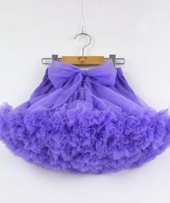 Baby Girls Tutu Skirt Fluffy Children Ballet Kids Pettiskirt Baby Girl Skirts Big Bow Tulle Party Dance Skirts for Girls Cheap 14