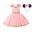 MUABABY Girl Mickey Minnie Dress UP Clothing Children Summer Princess Birthday Party Outfit with Headband Girl Bow Dots Dresses 7