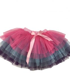 Dxton Brand Baby Girls Skirts Girls Party Ball Cown Princess Tutu Skirts With Bow Christmas Voile Skirts For Children RESK111 5