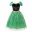 Elsa Anna Dress for Baby Girls Green Dress Cosplay Kids Clothes Floral Anna Party Embroidery Shoulderless Queen Elsa Costume 8