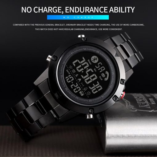 SKMEI Smart Fashion Sports Watch Men Life Waterproof No Charge Endurance Ability Bluetooth Motion Track reloj inteligente 1500 5