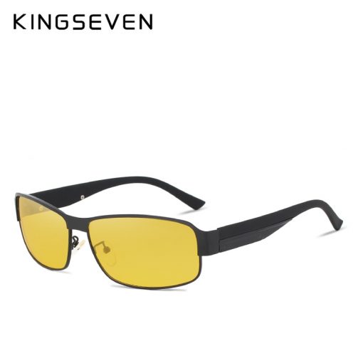 KINGSEVEN Night Vision Sunglasses Men Goggles Yellow Driving Eyewear Man Polarized Sun glasses for Night gafas de sol 4