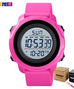 SKMEI Sport Digital Watch Men 2 Time Outdoor Wristwatches Mens Ladies Waterproof Count Down Alarm Clock reloj montre homme 1540 9