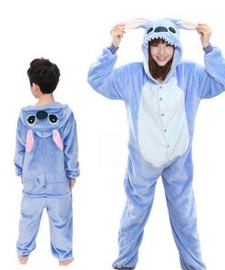 Kigurumi Unicorn Pajama Adult Animal Panda Onesie Boys Girls Women Men  Couple Winter Pajama Suit Sleepwear Flannel Pijama 18
