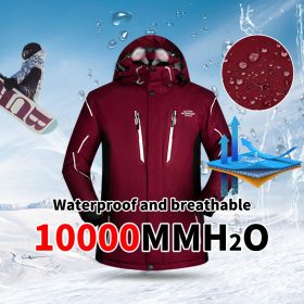Plus Ski Suit Men Large Super Warm Waterproof Windproof Winter Snow Snowboard Suit Winter Skiing and Snowboarding Jacket Brands 2