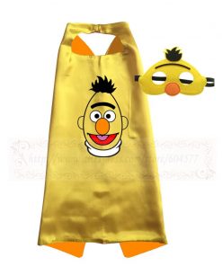 Costumes Big Bird Elmo Oscar Cosplay Superhero Style Capes with Masks for Kids Birthday Cosplay Costume 9
