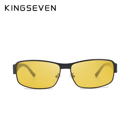 KINGSEVEN Night Vision Sunglasses Men Goggles Yellow Driving Eyewear Man Polarized Sun glasses for Night gafas de sol 5