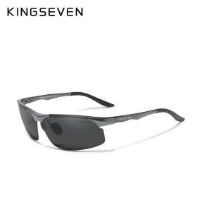 Genuine KINGSEVEN Polarized Men Aluminum Sunglasses Driving Mirror Lens Male Sun Glasses Aviation Women For Men Eyewear 9126 2