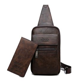 JEEP BULUO Brand Fashion Sling Bags High Quality Men Bags Split Leather Large Size Shoulder Crossbody Bag For Young Man 6