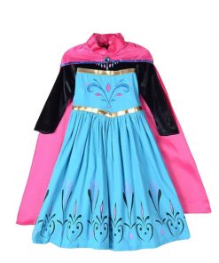 2020 Cosplay Snow Queen 2 Elsa Dresses Girls Dress Elsa Costumes Anna Princess Party Kids Vestidos Fantasia Girls Clothing 16