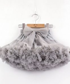 9M-8Years Girls Tutu Skirts Solid Fluffy Tulle Princess Ball gown Pettiskirt Kids Ballet Party Performance Skirts for Children 22