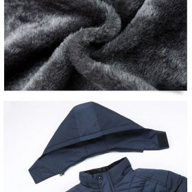 Mountainskin Men's Winter Thick Coat Mens Casual Parker Coat Warm Windproof Plus Velvet Hooded Jacket Male Brand Clothing SA822 6