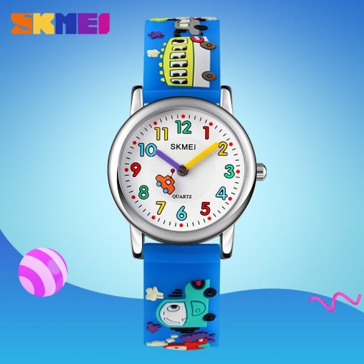 SKMEI 3D Cartoon Quartz Children Watch Colorful Cute Kids Watches Waterproof Creative Boys Girls Clock Soft montre enfant 1685 2