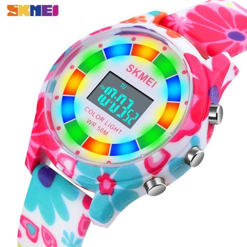 SKMEI Creative Kids Watches Fashion Digital Children Watch Stopwatch Alarm Clock For Boy Girl Luminous Waterproof relogio 1596 1