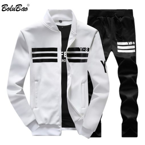 BOLUBAO 2020 New Autumn Men Set Quality Fleece Sweatshirt + Pants Male Tracksuit Sporting Sweat Suits Mens Sportswear Sets 1