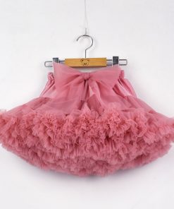 Baby Girls Tutu Skirt Fluffy Children Ballet Kids Pettiskirt Baby Girl Skirts Big Bow Tulle Party Dance Skirts for Girls Cheap 15