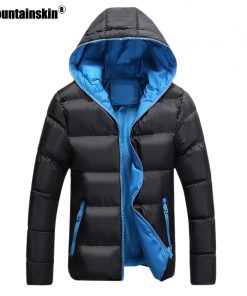 Mountainskin 5XL Men Winter Casual New Hooded Thick Padded Jacket Zipper Slim Men And Women Coats Men Parka Outwear Warm EDA020 1