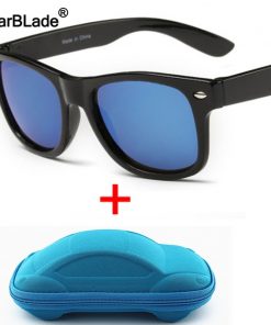 WarBLade Cool Kids Sunglasses Children Anti-uv Sun Glasses Boys Girls Baby Eyeglasses Coating Lens UV 400 Protection With Case 1
