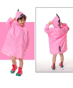 VILEAD Cute Dinosaur Polyester Baby Raincoat Outdoor Waterproof Rain Coat Children Impermeable Poncho Boy Girl Rain Jacket Gift 10