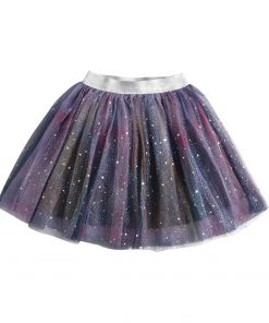 DXTON Kids Tutu Skirt Baby Girls Ballet Dance Costumes Casual Clothes School Girls Skirts Star Glitter Tulle Fluffy Girls Skirts 7