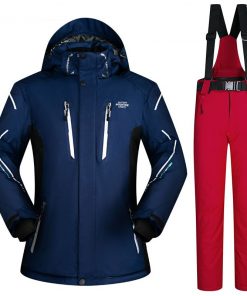 Plus Ski Suit Men Large Super Warm Waterproof Windproof Winter Snow Snowboard Suit Winter Skiing and Snowboarding Jacket Brands 20