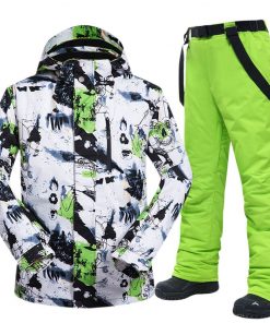 Ski Suit Men Brands Winter Windproof Waterproof Thermal Snow Jacket And Pants Sets Skiwear Skiing And Snowboard Ski Jacket Men 12