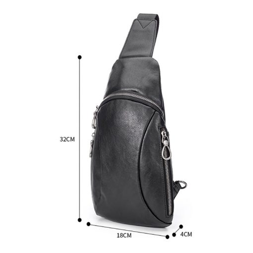 AETOO Head leather breast bag, men's single shoulder bag, bag, leather casual small bag, youth sports sloping vintage bag soft 6