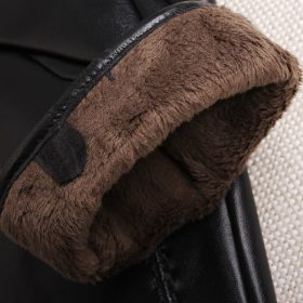 Gours Genuine Leather Gloves for Women Classic Black Sheepskin Finger Touch Screen Glove Warm Winter Fashion Mittens New GSL075 5