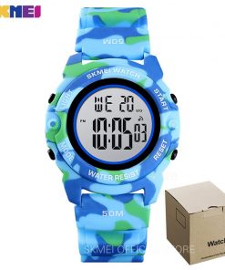 SKMEI Fashion Digital Boys Watches Time Chrono Children Watch Waterproof Camo Sports Hour Clock  Boy Teenager  Wristwatch 1574 15