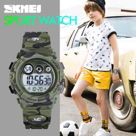 SKMEI Sport Kids Watches Young And Energetic Dial Design 50M Waterproof Colorful LED+EL Lights relogio infantil 1547 Children's 1