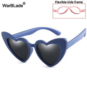 WarBLade New Children Sunglasses Kids Polarized Sun Glasses LOVE Heart Boys Girls Glasses Baby Flexible Safety Frame Eyewear 5